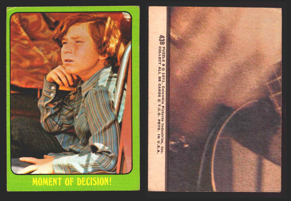 1971 The Partridge Family Series 3 Green You Pick Single Cards #1-88B Topps USA #	43B   Moment of Decision!  - TvMovieCards.com