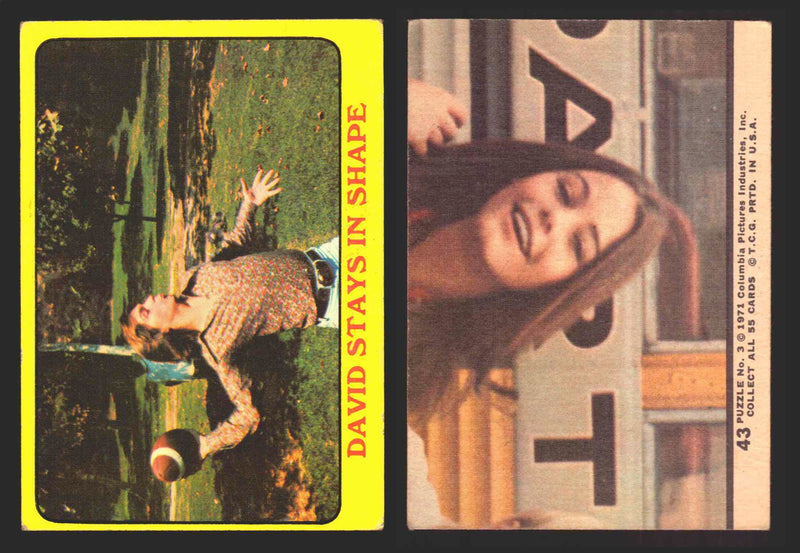 1971 The Partridge Family Series 1 Yellow You Pick Single Cards #1-55 Topps USA 43   David Stays in Shape  - TvMovieCards.com
