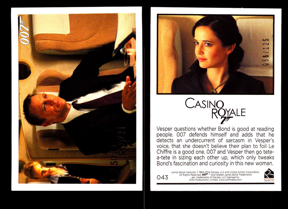 James Bond Archives 2014 Casino Royal Gold Parallel Card You Pick Number #43  - TvMovieCards.com