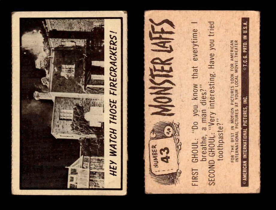 1966 Monster Laffs Midgee Vintage Trading Card You Pick Singles #1-108 Horror #43  - TvMovieCards.com