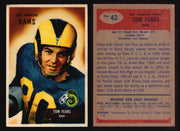 1955 Bowman Football Trading Card You Pick Singles #1-#160 VG/EX #43 Tom Fears (HOF) (creased corner)  - TvMovieCards.com