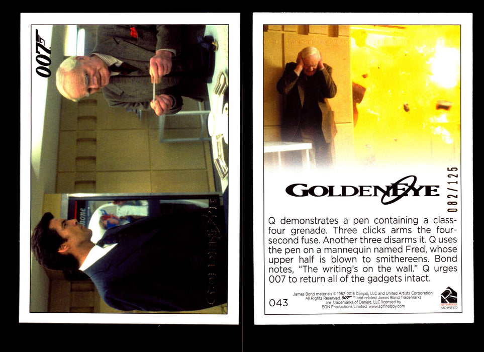 James Bond Archives 2015 Goldeneye Gold Parallel Card You Pick Single #1-#102 #43  - TvMovieCards.com
