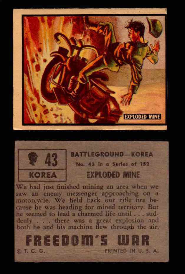 1950 Freedom's War Korea Topps Vintage Trading Cards You Pick Singles #1-100 #43  - TvMovieCards.com