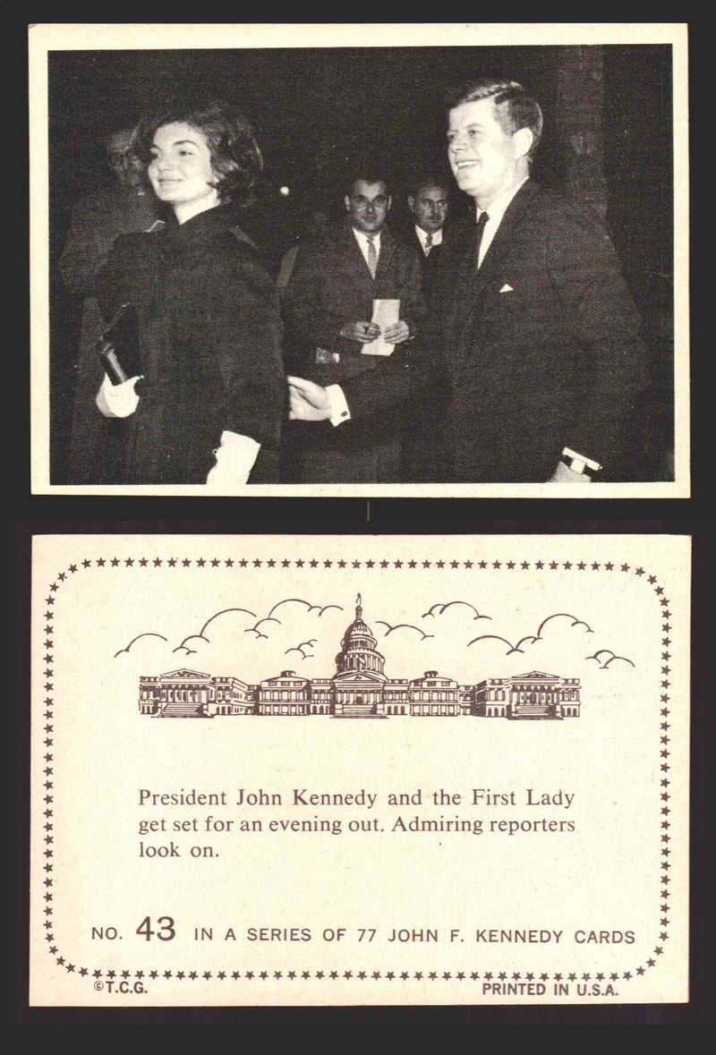 1964 The Story of John F. Kennedy JFK Topps Trading Card You Pick Singles #1-77 #43  - TvMovieCards.com