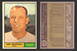1961 Topps Baseball Trading Card You Pick Singles #400-#499 VG/EX #	444 Joe Nuxhall - Kansas City Athletics (creased)  - TvMovieCards.com