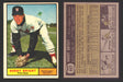 1961 Topps Baseball Trading Card You Pick Singles #400-#499 VG/EX #	447 Harry Bright - Washington Senators  - TvMovieCards.com