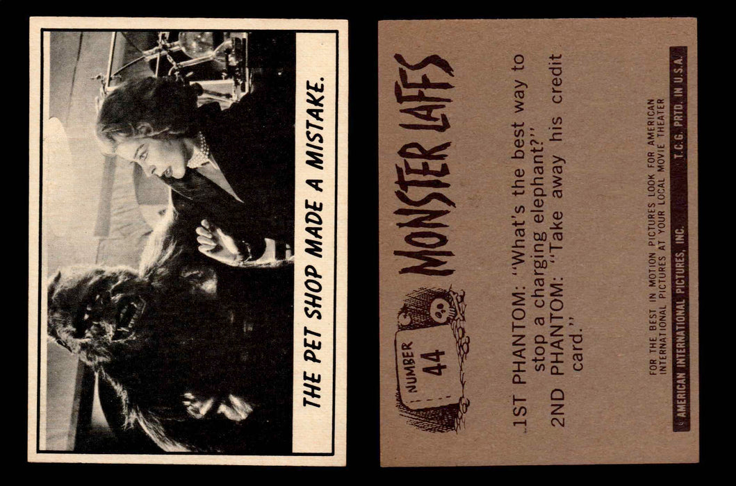 Monster Laffs 1966 Topps Vintage Trading Card You Pick Singles #1-66 #44  - TvMovieCards.com