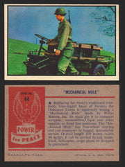 1954 Power For Peace Vintage Trading Cards You Pick Singles #1-96 44   "Mechanical Mule"  - TvMovieCards.com