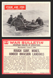 1965 War Bulletin Philadelphia Gum Vintage Trading Cards You Pick Singles #1-88 44   Storm And Steel  - TvMovieCards.com