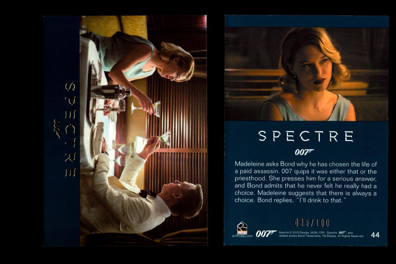James Bond Archives 2016 Spectre Gold Parallel Card You Pick Singles #1-#76 #44  - TvMovieCards.com