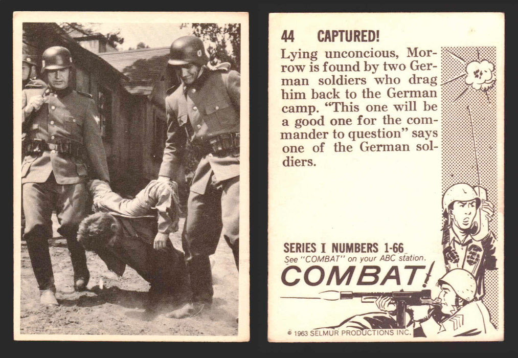 1963 Combat Series I Donruss Selmur Vintage Card You Pick Singles #1-66 44   Captured!  - TvMovieCards.com