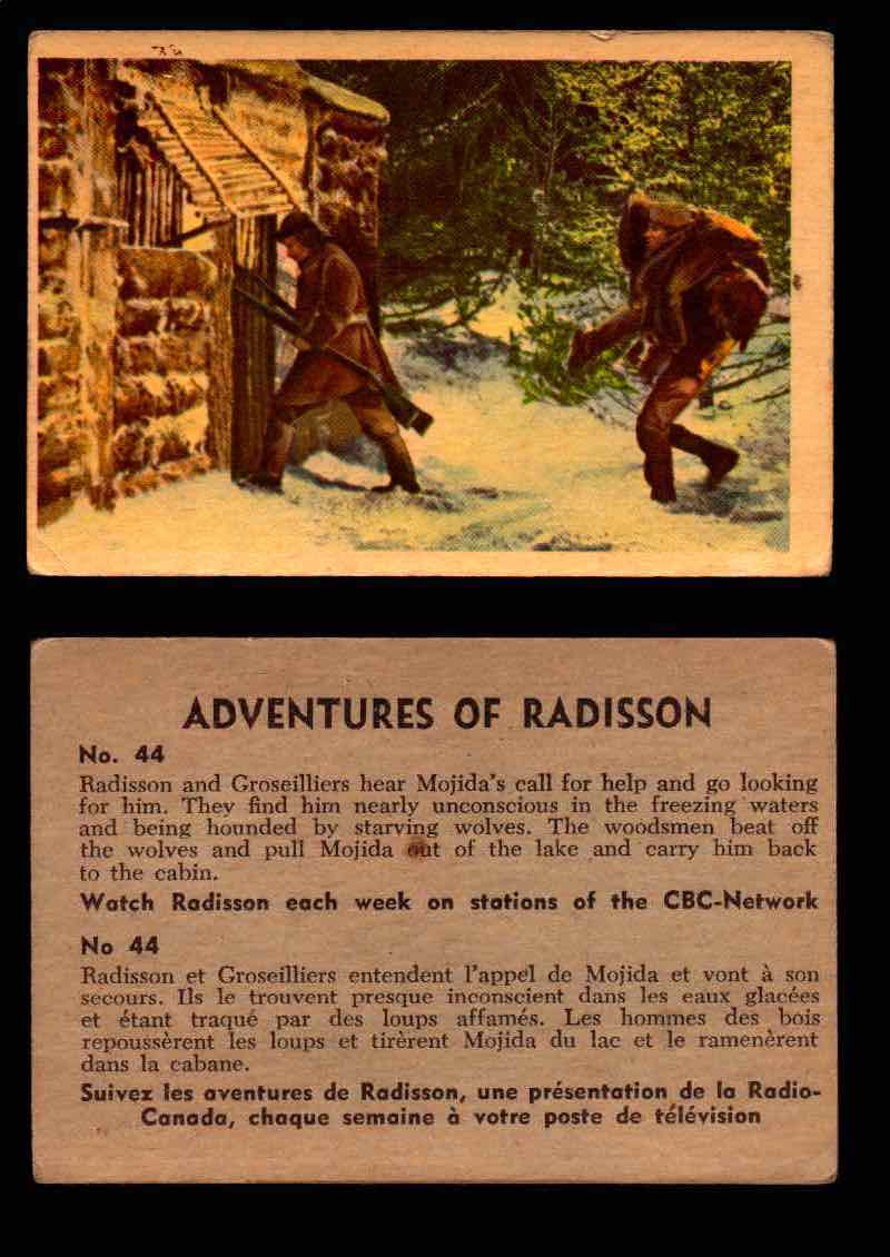 1957 Adventures of Radisson (Tomahawk) TV Vintage Card You Pick Singles #1-50 #44  - TvMovieCards.com