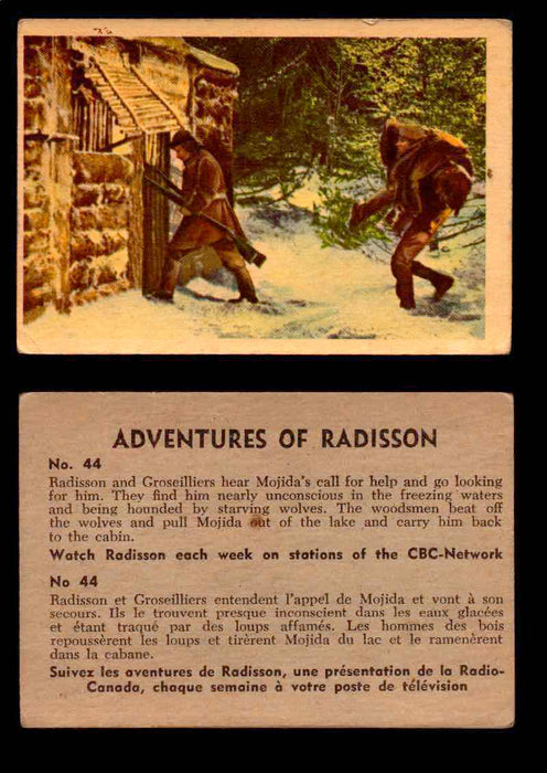 1957 Adventures of Radisson (Tomahawk) TV Vintage Card You Pick Singles #1-50 #44  - TvMovieCards.com