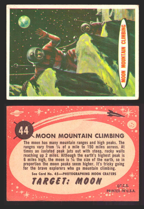 Space Cards Target Moon Cards Topps Trading Cards #1-88 You Pick Singles 44   Moon Mountain Climbing  - TvMovieCards.com