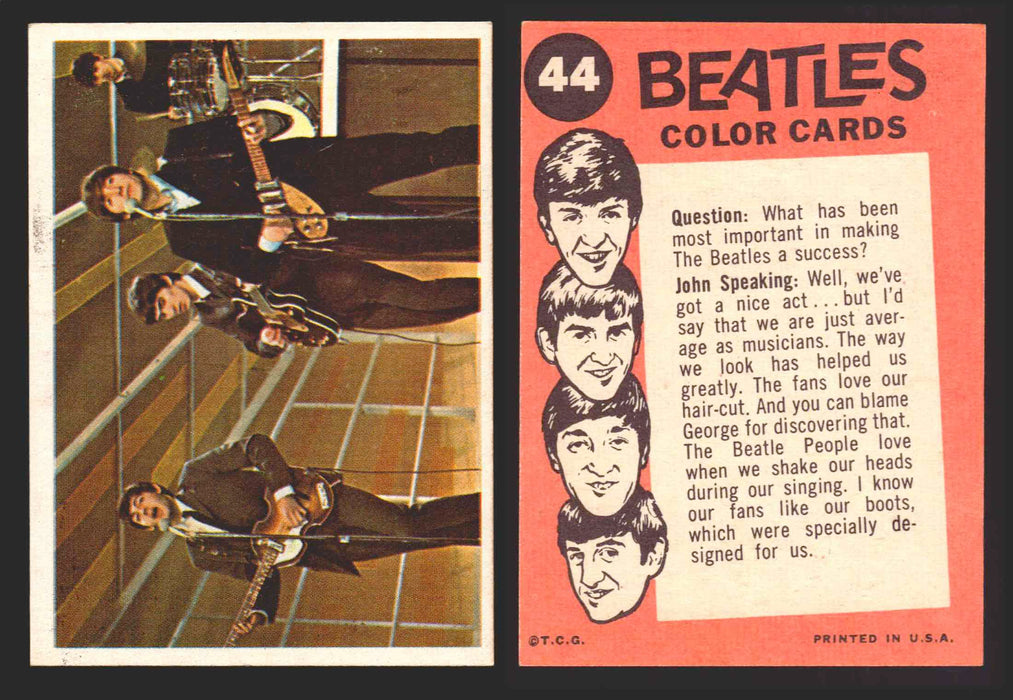 Beatles Color Topps 1964 Vintage Trading Cards You Pick Singles #1-#64 #	44  - TvMovieCards.com