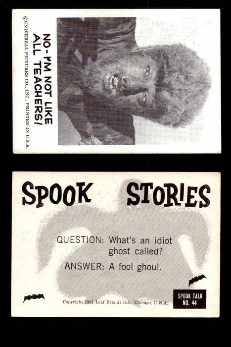 1961 Spook Stories Series 1 Leaf Vintage Trading Cards You Pick Singles #1-#72 #44  - TvMovieCards.com