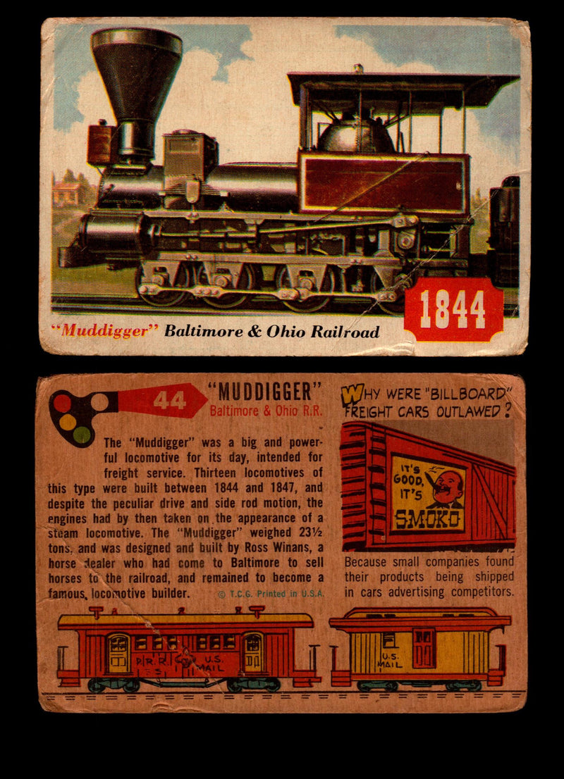 Rails And Sails 1955 Topps Vintage Card You Pick Singles #1-190 #44 Muddigger  - TvMovieCards.com