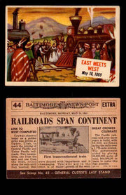 1954 Scoop Newspaper Series 1 Topps Vintage Trading Cards You Pick Singles #1-78 44   East Meets West  - TvMovieCards.com