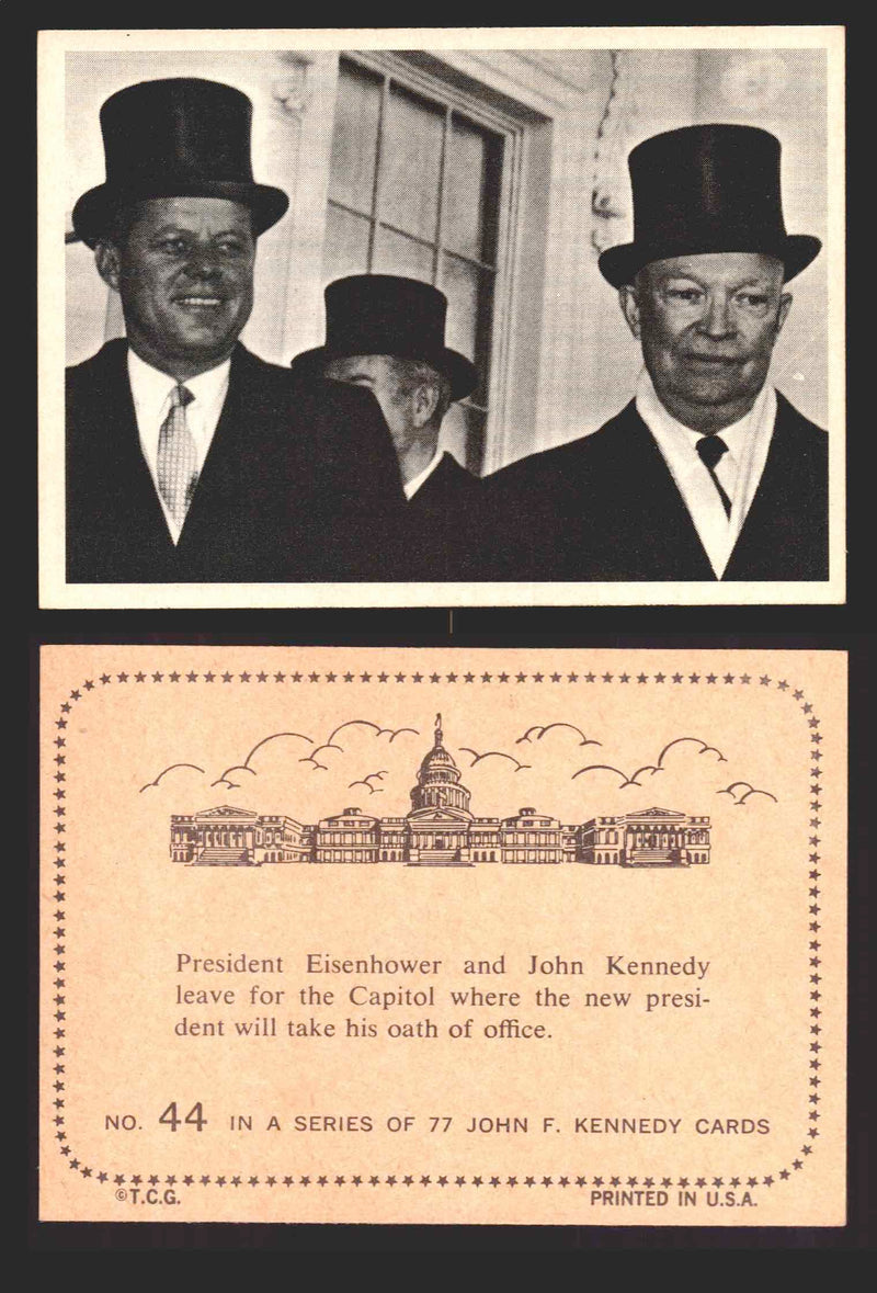 1964 The Story of John F. Kennedy JFK Topps Trading Card You Pick Singles #1-77 #44  - TvMovieCards.com