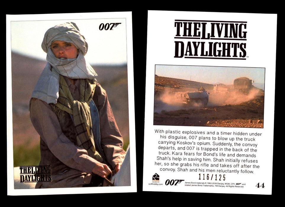 James Bond Archives The Living Daylights Gold Parallel Card You Pick Single 1-55 #44  - TvMovieCards.com