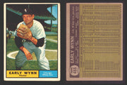 1961 Topps Baseball Trading Card You Pick Singles #400-#499 VG/EX #	455 Early Wynn - Chicago White Sox (creased)  - TvMovieCards.com