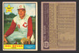 1961 Topps Baseball Trading Card You Pick Singles #400-#499 VG/EX #	456 Hal Bevan - Cincinnati Reds  - TvMovieCards.com