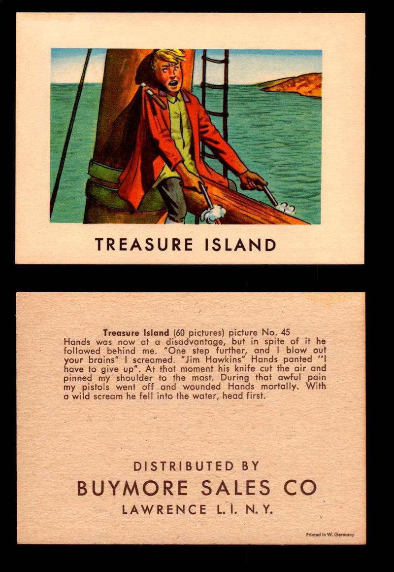 Treasure Island Buymore Sales 1960 Vintage Trading Cards You Pick Singles   - TvMovieCards.com