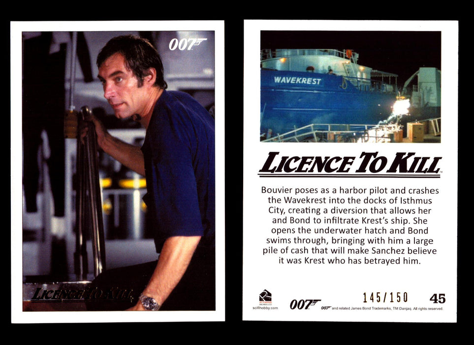 James Bond Classics 2016 Licence To Kill Gold Foil Parallel Card You Pick Single #45  - TvMovieCards.com