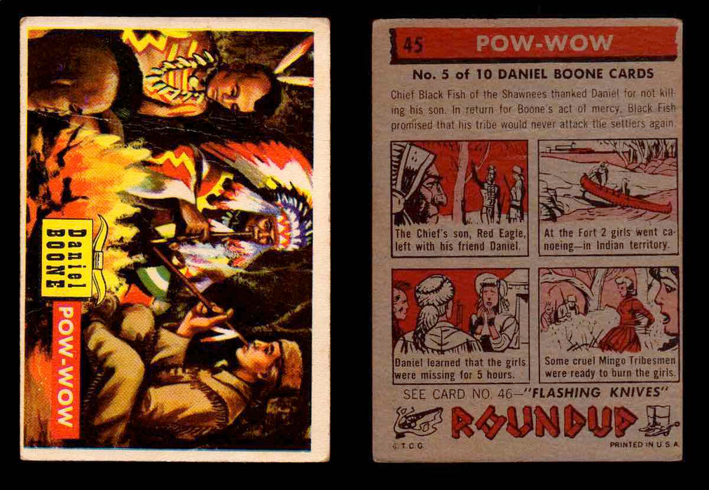 1956 Western Roundup Topps Vintage Trading Cards You Pick Singles #1-80 #45  - TvMovieCards.com