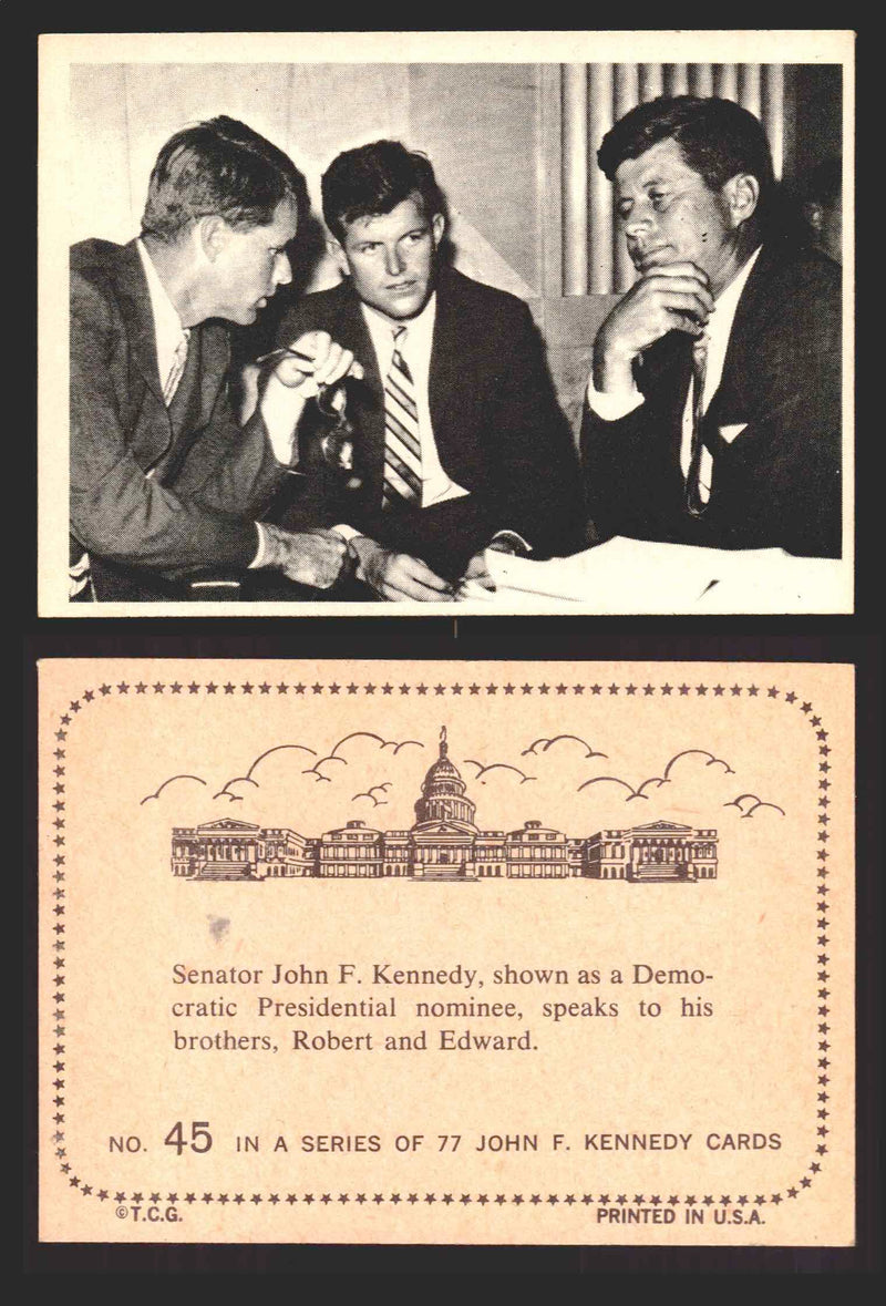 1964 The Story of John F. Kennedy JFK Topps Trading Card You Pick Singles #1-77 #45  - TvMovieCards.com