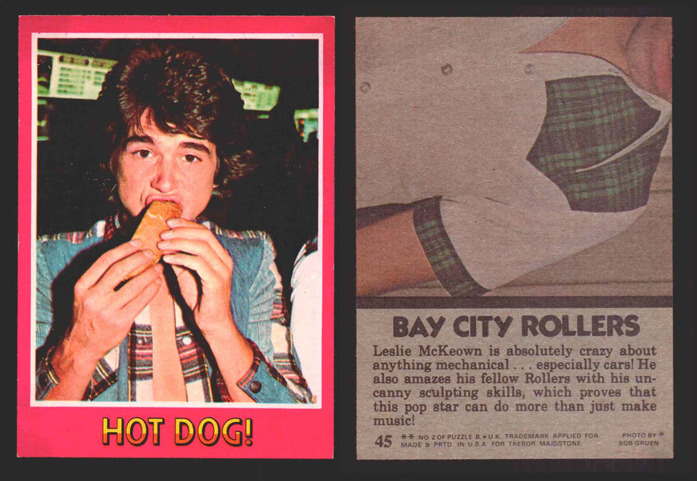 1975 Bay City Rollers Vintage Trading Cards You Pick Singles #1-66 Trebor 45   Hot Dog!  - TvMovieCards.com