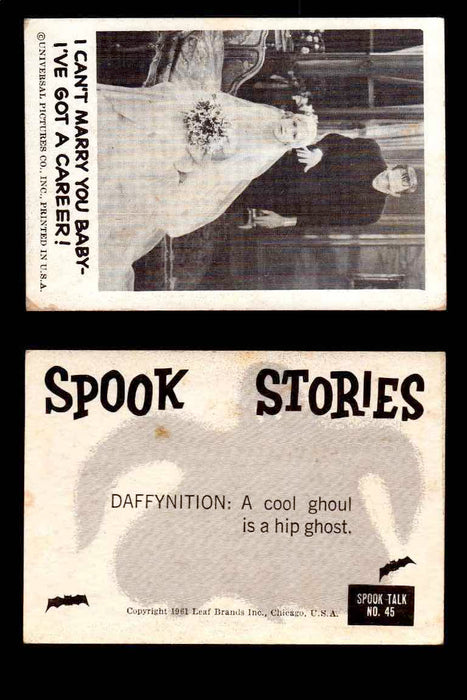 1961 Spook Stories Series 1 Leaf Vintage Trading Cards You Pick Singles #1-#72 #45  - TvMovieCards.com