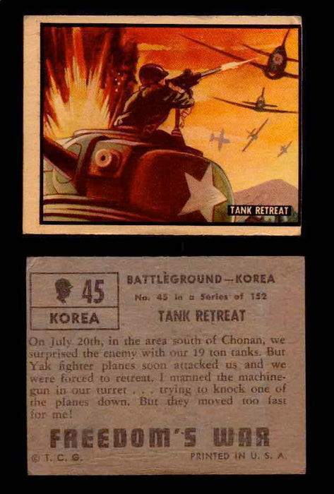 1950 Freedom's War Korea Topps Vintage Trading Cards You Pick Singles #1-100 #45  - TvMovieCards.com