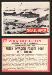 1965 War Bulletin Philadelphia Gum Vintage Trading Cards You Pick Singles #1-88 45   Tools Of Victory  - TvMovieCards.com