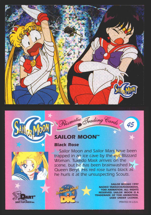 1997 Sailor Moon Prismatic You Pick Trading Card Singles #1-#72 No Cracks 45   Black Rose  - TvMovieCards.com