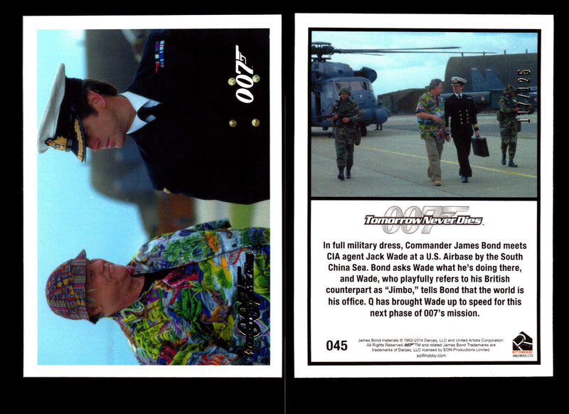 James Bond Archives 2014 Tomorrow Never Dies Gold Parallel Card You Pick Singles #45  - TvMovieCards.com