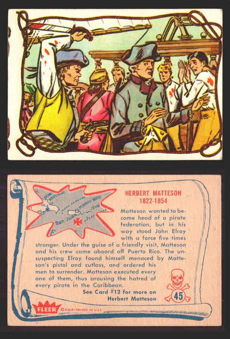 1961 Pirates Bold Vintage Trading Cards You Pick Singles #1-#66 Fleer 45   Herbert Matteson  - TvMovieCards.com