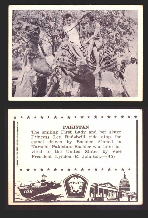1963 John F. Kennedy JFK Rosan Trading Card You Pick Singles #1-66 45   Pakistan  - TvMovieCards.com