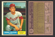 1961 Topps Baseball Trading Card You Pick Singles #400-#499 VG/EX #	468 Johnny Callison - Philadelphia Phillies  - TvMovieCards.com
