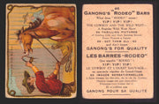 1930 Ganong "Rodeo" Bars V155 Cowboy Series #1-50 Trading Cards Singles #46 Putting on the Blind  - TvMovieCards.com