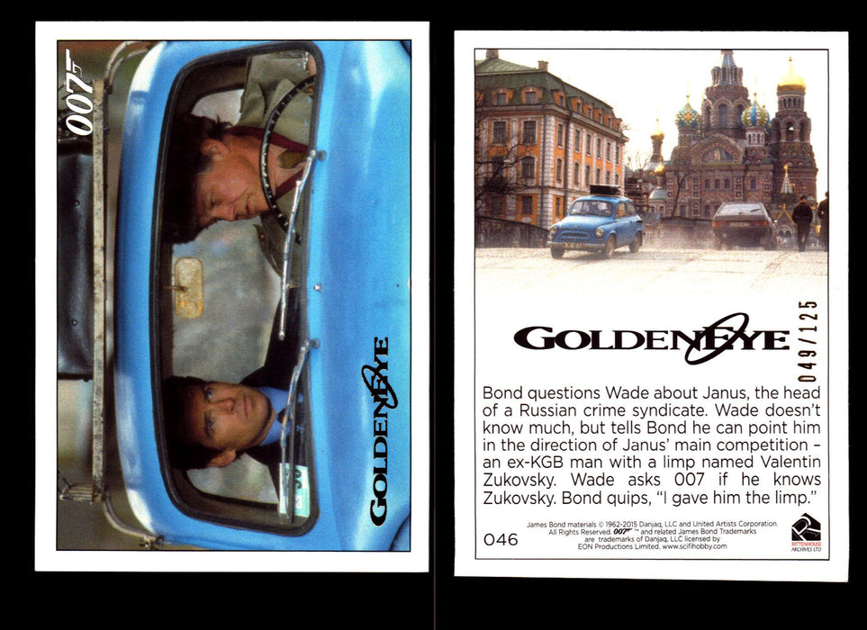 James Bond Archives 2015 Goldeneye Gold Parallel Card You Pick Single #1-#102 #46  - TvMovieCards.com
