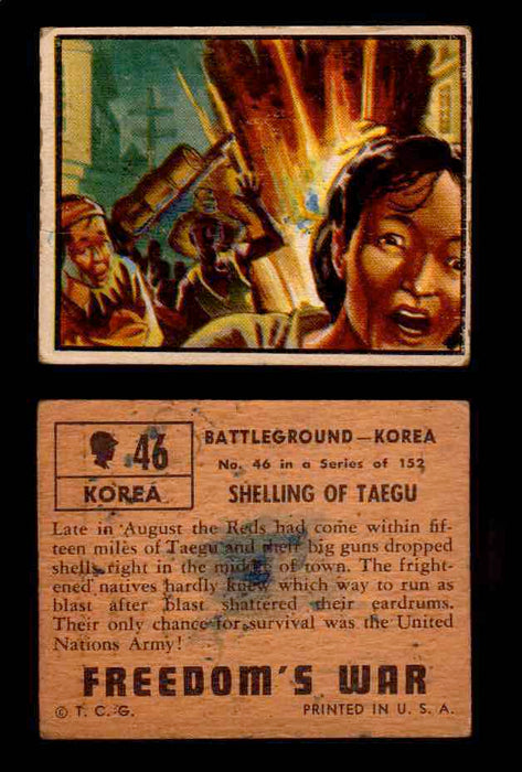 1950 Freedom's War Korea Topps Vintage Trading Cards You Pick Singles #1-100 #46  - TvMovieCards.com