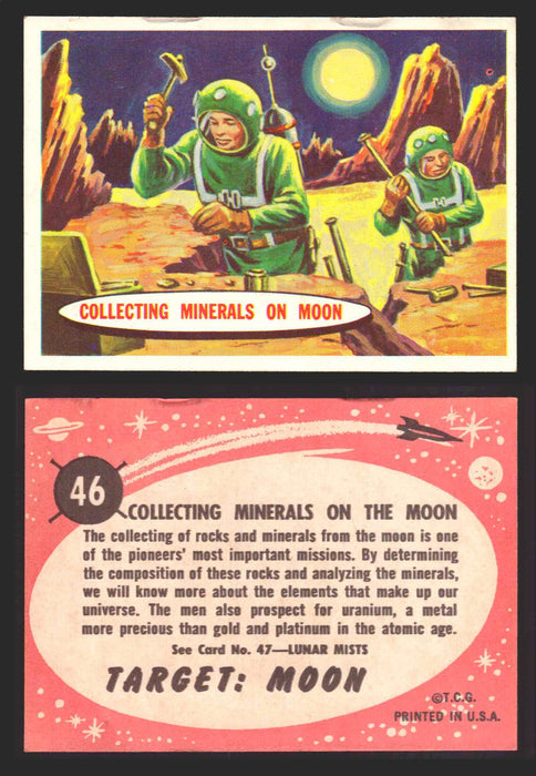 Space Cards Target Moon Cards Topps Trading Cards #1-88 You Pick Singles 46   Collecting Minerals on Moon  - TvMovieCards.com