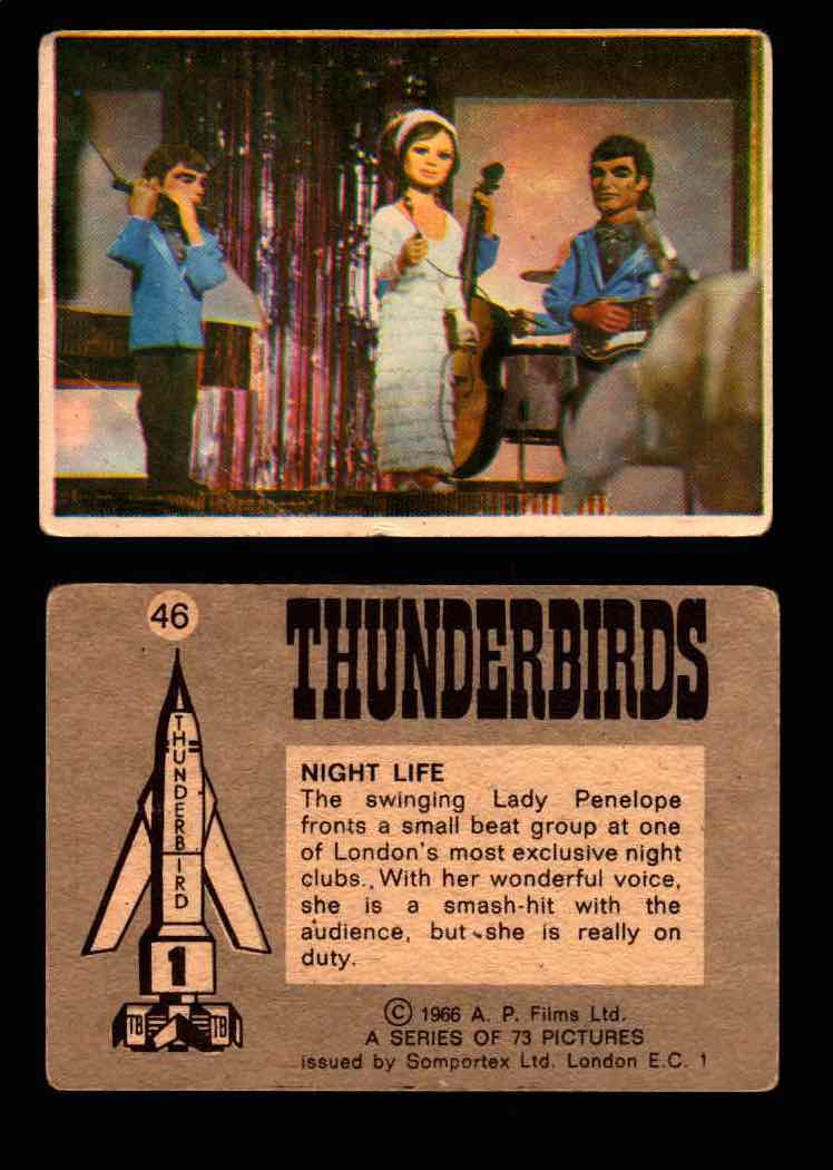 Thunderbirds Vintage Trading Card Singles #1-72 Somportex 1966 #46  - TvMovieCards.com