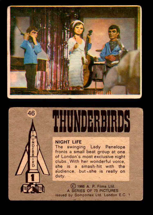 Thunderbirds Vintage Trading Card Singles #1-72 Somportex 1966 #46  - TvMovieCards.com