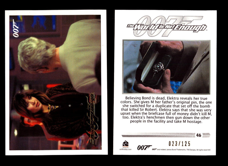 James Bond Classics 2016 World is Not Enough Gold Foil Parallel Card You Pick Nu #46  - TvMovieCards.com
