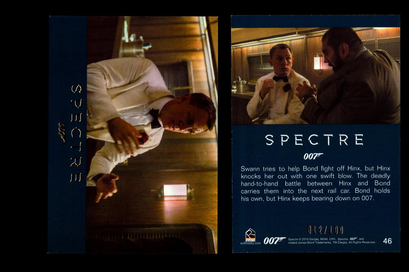 James Bond Archives 2016 Spectre Gold Parallel Card You Pick Singles #1-#76 #46  - TvMovieCards.com