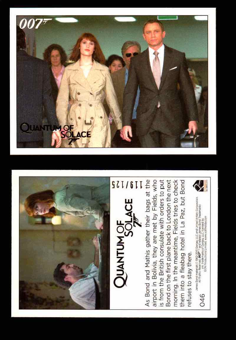 James Bond Archives Quantum of Solace Gold Parallel You Pick Single Cards #1-90 #46  - TvMovieCards.com
