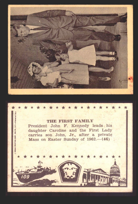 1963 John F. Kennedy JFK Rosan Trading Card You Pick Singles #1-66 46   The First Family  - TvMovieCards.com