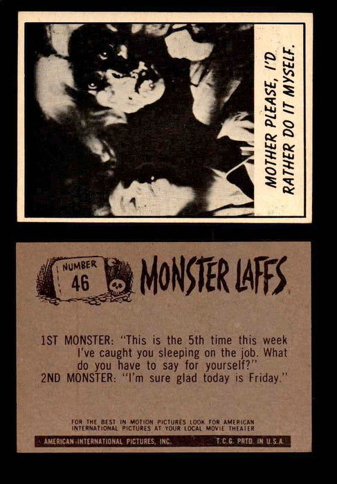 Monster Laffs 1966 Topps Vintage Trading Card You Pick Singles #1-66 #46  - TvMovieCards.com